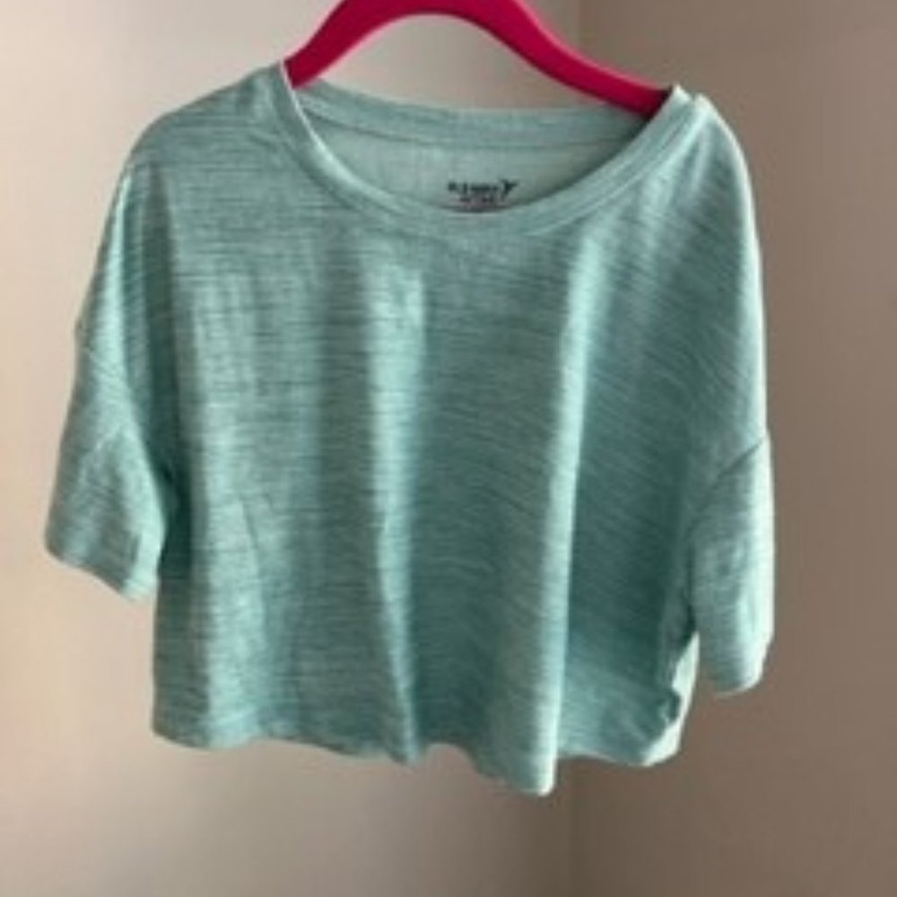 Girls Old Navy Active Crop Top size medium teal